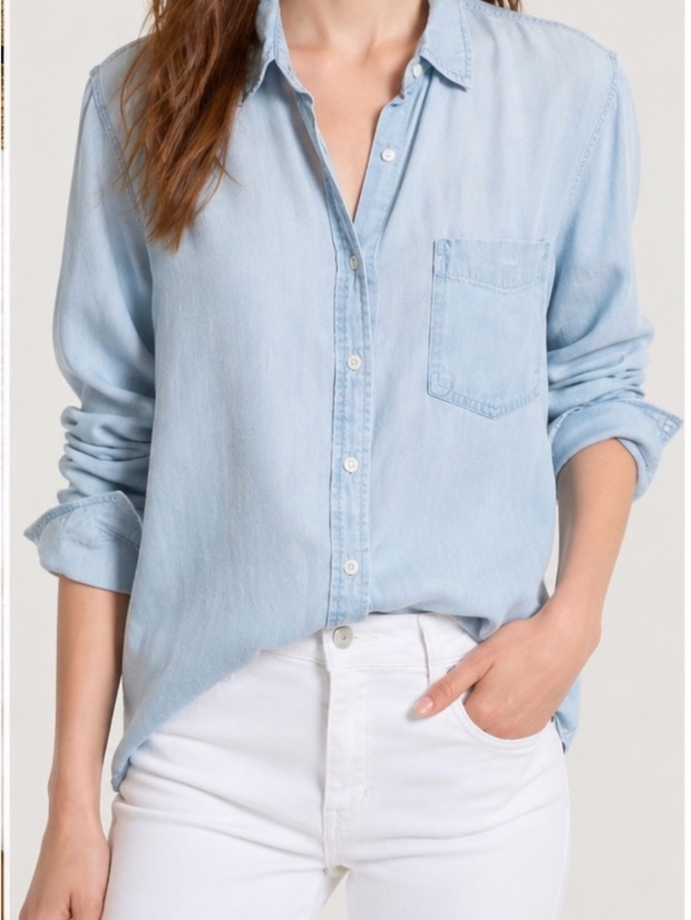Rails Ingrid Button Down Shirt – Light Vintage Blue